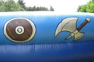 Gladiator Duel, 26'(d) x 22'(w), 18'(d) x 18'(w)