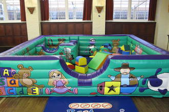 Tots Toy Box, 14'(d) x 14'(w) x 4'(h)