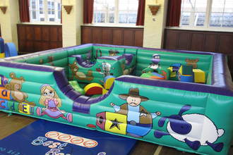 Tots Toy Box, 14'(d) x 14'(w) x 4'(h)