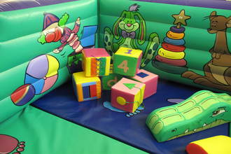 Tots Toy Box, 14'(d) x 14'(w) x 4'(h)
