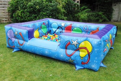 Big Blue Inflatable Ball Pond Hire